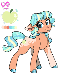 Size: 1428x1834 | Tagged: safe, artist:moccabliss, oc, oc only, oc:sparkling smith, earth pony, pony, female, magical lesbian spawn, mare, offspring, parent:applejack, parent:coloratura, parents:rarajack, simple background, solo, transparent background