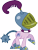 Size: 6681x8792 | Tagged: safe, artist:wissle, sea swirl, seafoam, pony, g4, luna eclipsed, absurd resolution, armor, clothes, costume, female, helmet, knight, mare, morning star, nightmare night, nightmare night costume, plume, simple background, solo, transparent background, vector, weapon