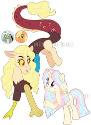 Size: 2208x3024 | Tagged: safe, artist:interstellar-quartz, oc, draconequus, hybrid, pony, unicorn, female, high res, interspecies offspring, mare, offspring, parent:applejack, parent:discord, parents:applecord, simple background, transparent background