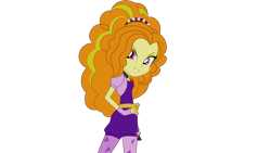 Size: 3264x1836 | Tagged: safe, artist:herusann, adagio dazzle, equestria girls, g4, my little pony equestria girls: rainbow rocks, clothes, ezg, female, looking back, simple background, smiling, smirk, solo, transparent background