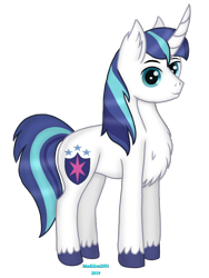 Size: 720x960 | Tagged: safe, artist:madlilon2051, shining armor, pony, unicorn, g4, chest fluff, ear fluff, horn, male, simple background, smiling, stallion, transparent background, unshorn fetlocks