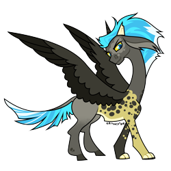 Size: 2000x2000 | Tagged: safe, artist:renhorse, oc, oc only, draconequus, high res, simple background, solo, transparent background