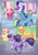 Size: 2896x4096 | Tagged: safe, artist:cutepencilcase, applejack, fluttershy, pinkie pie, rainbow dash, rarity, twilight sparkle, alicorn, earth pony, pegasus, pony, unicorn, g4, blushing, cheek fluff, chest fluff, colored pupils, cute, eyes closed, female, floppy ears, hatless, high res, leg fluff, mane six, mare, missing accessory, open mouth, out of frame, panels, twilight sparkle (alicorn), unshorn fetlocks