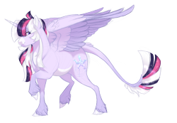 Size: 2600x1800 | Tagged: safe, alternate version, artist:gigason, oc, oc only, oc:mystic mysteries, alicorn, pony, female, mare, not twilight sparkle, simple background, solo, transparent background