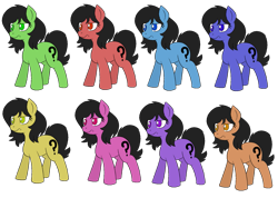 Size: 1703x1214 | Tagged: safe, alternate version, artist:happy harvey, editor:pagiepoppie12345, oc, oc only, oc:anon, oc:filly anon, earth pony, pony, colored pupils, confused, female, filly, phone drawing, simple background, standing, transparent background
