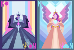 Size: 1600x1093 | Tagged: safe, artist:yesterdaysrunaway, princess cadance, twilight sparkle, alicorn, anthro, g4, twilight sparkle (alicorn)