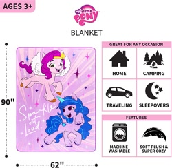 Size: 1500x1464 | Tagged: safe, izzy moonbow, pipp petals, pegasus, pony, g5, my little pony: a new generation, blanket