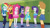 Size: 3410x1920 | Tagged: safe, screencap, applejack, fluttershy, pinkie pie, rainbow dash, rarity, sci-twi, sunset shimmer, twilight sparkle, equestria girls, equestria girls specials, g4, my little pony equestria girls: better together, my little pony equestria girls: holidays unwrapped, o come all ye squashful, applejack's hat, belt, boots, bowtie, bracelet, clothes, cowboy boots, cowboy hat, crossed arms, cutie mark, cutie mark on clothes, denim skirt, female, geode of empathy, geode of fauna, geode of shielding, geode of sugar bombs, geode of super speed, geode of telekinesis, glasses, hairpin, hat, high heels, high res, hoodie, humane five, humane seven, humane six, jacket, jewelry, leather, leather jacket, lockers, magical geodes, necklace, ponytail, rarity peplum dress, sandals, shoes, skirt, tank top
