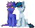 Size: 183x146 | Tagged: safe, artist:ak4neh, oc, oc only, oc:lishka, oc:solar gizmo, pegasus, pony, unicorn, :o, :t, animated, blinking, blue eyes, blushing, commission, couple, cute, eyebrows, eyebrows visible through hair, female, folded wings, gif, horn, kissing, lidded eyes, looking at someone, loop, male, mare, open mouth, orange eyes, outline, pegasus oc, pixel art, shipping, shrunken pupils, simple background, sitting, smiling, stallion, straight, tail, transparent background, two toned mane, two toned tail, unicorn oc, white outline, wings