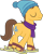 Size: 2471x3087 | Tagged: safe, artist:frownfactory, caramel, earth pony, pony, g4, background pony, clothes, eyes closed, hat, high res, male, scarf, simple background, smiling, solo, stallion, transparent background, vector, winter hat, winter outfit