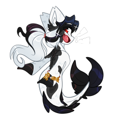 Size: 2100x2214 | Tagged: safe, artist:star-theft, oc, oc only, hybrid, merpony, seapony (g4), dorsal fin, fins, fish tail, flowing mane, flowing tail, high res, looking at you, open mouth, open smile, red eyes, simple background, smiling, solo, tail, transparent background