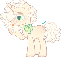 Size: 2112x1960 | Tagged: safe, artist:kurosawakuro, oc, oc only, pony, unicorn, base used, magical gay spawn, male, offspring, parent:braeburn, parent:prince blueblood, simple background, solo, stallion, tongue out, transparent background