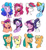Size: 3244x3495 | Tagged: safe, artist:chub-wub, applejack, fluttershy, hitch trailblazer, izzy moonbow, pinkie pie, pipp petals, rainbow dash, rarity, sunny starscout, twilight sparkle, zipp storm, alicorn, earth pony, pegasus, pony, unicorn, g4, g5, my little pony: a new generation, alternate hairstyle, cute, female, g4 to g5, high res, hitch and his 2nd heroine, hitch and his heroine, izzy and her heroine, male, mane five, mane six, mane swap, mare, pipp and her heroine, short mane, simple background, stallion, sunny and her heroine, twilight sparkle (alicorn), white background, zipp and her heroine