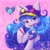 Size: 2000x2000 | Tagged: safe, alternate version, artist:ao_heart_, izzy moonbow, pony, unicorn, g5, my little pony: a new generation, baseball cap, bracelet, cap, cutie mark, eyebrows, eyebrows visible through hair, glasses off, hat, high res, izzy the rapper, jewelry, looking at you, open mouth, rapper