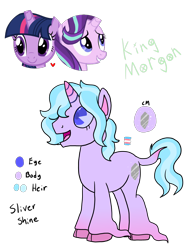 Size: 960x1280 | Tagged: safe, artist:echoescartoons, starlight glimmer, twilight sparkle, oc, oc:silver shine, classical unicorn, pony, unicorn, g4, base used, cloven hooves, female, horn, leonine tail, lesbian, magical lesbian spawn, male, offspring, pac-man eyes, parent:starlight glimmer, parent:twilight sparkle, parents:twistarlight, pride, pride flag, ship:twistarlight, shipping, simple background, stallion, transgender pride flag, transparent background, unshorn fetlocks