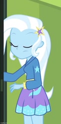 Size: 500x1020 | Tagged: safe, screencap, trixie, equestria girls, equestria girls specials, g4, my little pony equestria girls: better together, my little pony equestria girls: forgotten friendship, cropped, eyes closed