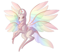 Size: 4600x4032 | Tagged: safe, artist:amazing-artsong, angel, changeling, absurd resolution, changelingified, simple background, solo, species swap, transparent background