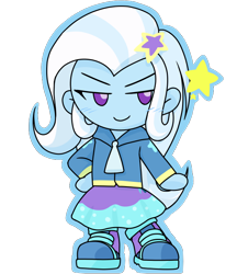 Size: 640x740 | Tagged: safe, artist:batipin, trixie, pony, equestria girls, g4, female, simple background, solo, transparent background