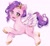 Size: 1977x1813 | Tagged: safe, artist:moh_mlp2, pipp petals, pony, g5, my little pony: a new generation, adorapipp, blushing, cute, flying, open mouth, simple background, white background