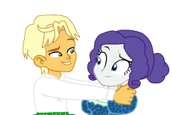 Size: 1503x1003 | Tagged: safe, artist:ktd1993, ragamuffin (g4), rarity, equestria girls, g4, base used, duo, female, irish, male, rarimuffin, shipping, simple background, straight, transparent background, victorian dress, victorian rarity