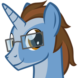 Size: 500x500 | Tagged: safe, artist:the smiling pony, oc, oc only, oc:wireball, pony, unicorn, g4, .svg available, glasses, looking at you, simple background, smiling, solo, svg, transparent background, vector