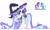 Size: 1280x762 | Tagged: safe, artist:kawaiighetto, starlight glimmer, trixie, pony, unicorn, g4, eye clipping through hair, female, fusion, hat, obtrusive watermark, simple background, watermark, white background, wizard hat