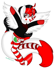 Size: 720x960 | Tagged: safe, artist:madlilon2051, oc, oc only, alicorn, pony, alicorn oc, clothes, clown, eyelashes, face paint, female, horn, simple background, smiling, socks, solo, striped socks, transparent background, wings