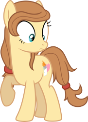 Size: 4000x5524 | Tagged: safe, artist:jeatz-axl, oc, oc only, oc:cream heart, earth pony, pony, absurd resolution, female, mare, raised hoof, simple background, solo, surprised, transparent background, vector