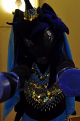 Size: 2720x4096 | Tagged: safe, artist:kolshica, princess luna, g4, clothes, convention, cosplay, costume, crown, fursuit, irl, japan, japan ponycon, jewelry, photo, regalia