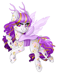 Size: 1920x2411 | Tagged: safe, artist:sk-ree, oc, oc only, oc:hyve, changeling, female, purple changeling, simple background, solo, transparent background