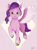 Size: 640x854 | Tagged: safe, artist:strawbaby-milk, pipp petals, pegasus, pony, g5, my little pony: a new generation, female, headband, looking at you, mare, solo, spread wings, unshorn fetlocks, wings