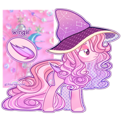 Size: 2080x2080 | Tagged: safe, artist:glittermunchie, oc, oc only, bat pony, pony, hat, high res, simple background, solo, transparent background, witch hat