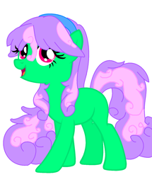 Size: 1166x1354 | Tagged: safe, artist:katsubases, artist:sapphirescarletta, oc, oc only, earth pony, pony, base used, earth pony oc, eyelashes, female, mare, open mouth, open smile, simple background, smiling, solo, standing, tail, two toned mane, two toned tail, white background