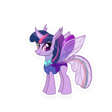 Size: 220x220 | Tagged: artist needed, safe, gameloft, twilight sparkle, alicorn, changedling, changeling, pony, g4, changedlingified, changelingified, female, picture for breezies, simple background, solo, species swap, transparent background, twilight sparkle (alicorn), twiling
