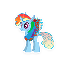 Size: 220x220 | Tagged: artist needed, safe, gameloft, rainbow dash, changedling, changeling, g4, changedlingified, changelingified, dashling, female, picture for breezies, simple background, solo, species swap, transparent background