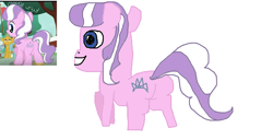 Size: 1341x689 | Tagged: safe, artist:coltfan97, diamond tiara, earth pony, pony, crusaders of the lost mark, g4, 1000 hours in ms paint, butt, diamond buttiara, plot, rear view, redraw