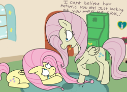 Size: 2000x1459 | Tagged: safe, artist:notawriteranon, fluttershy, mean fluttershy, oc, oc:anon, pegasus, pony, g4, the mean 6, clone, crying, female, flutterbitch, insult