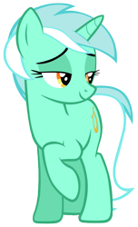 Size: 7000x11500 | Tagged: safe, artist:tardifice, lyra heartstrings, pony, unicorn, g4, absurd resolution, background pony, cute, female, lidded eyes, lyrabetes, mare, raised hoof, simple background, smiling, smug, solo, transparent background, vector