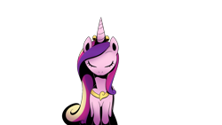 Size: 1280x720 | Tagged: safe, artist:idolnya, princess cadance, alicorn, pony, g4, eyes closed, female, free to use, front view, mare, png, reference, simple background, solo, transparent background