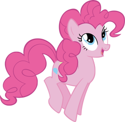 Size: 2244x2195 | Tagged: safe, artist:bronyb34r, pinkie pie, earth pony, pony, friendship is magic, g4, season 1, female, high res, mare, simple background, transparent background, vector