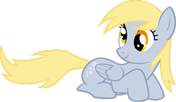 Size: 3215x1865 | Tagged: safe, artist:bronyb34r, derpy hooves, pegasus, pony, g4, female, lying down, prone, simple background, solo, transparent background, vector