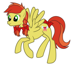 Size: 2000x1796 | Tagged: safe, artist:kaitykat117, oc, oc only, oc:anne schofenhuf(kaitykat), pony, base used, bow, braid, female, simple background, solo, tail, tail bow, transparent background, vector