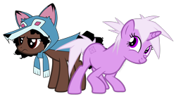 Size: 3090x1705 | Tagged: safe, artist:kaitykat117, oc, pony, g4, base used, crossover, kipo and the age of wonderbeasts, ponified, simple background, transparent background, vector