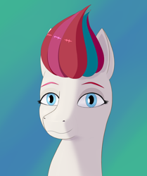 Size: 900x1079 | Tagged: safe, artist:drakang, zipp storm, pegasus, pony, g5, my little pony: a new generation, bust, hair, portrait, solo