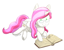 Size: 3776x2976 | Tagged: safe, artist:foxhatart, oc, oc only, oc:anima memriae, alicorn, pony, alicorn oc, book, female, glasses, high res, horn, lying down, prone, reading, simple background, solo, transparent background, wings