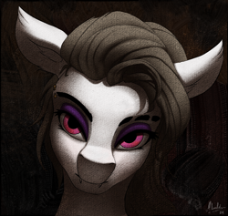 Size: 1980x1875 | Tagged: safe, artist:mricantdraw, oc, oc only, oc:seraphine, earth pony, pony, bust, earth pony oc, female, looking at you, mare, portrait, solo