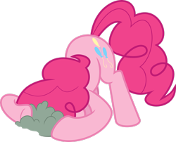 Size: 2727x2199 | Tagged: safe, artist:flizzick, pinkie pie, earth pony, pony, g4, putting your hoof down, season 2, female, high res, mare, pink mane, pink tail, simple background, solo, tail, transparent background, vector