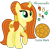 Size: 1239x1237 | Tagged: safe, artist:madlilon2051, oc, oc only, oc:moon cake, pony, unicorn, curved horn, eyelashes, green eyes, horn, jewelry, necklace, orange mane, orange tail, raised hoof, reference sheet, simple background, smiling, solo, standing, tail, transparent background, unicorn oc