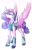 Size: 1313x2048 | Tagged: safe, artist:damayantiarts, princess flurry heart, alicorn, pony, g4, armor, female, frown, hoof shoes, horn, mare, older, older flurry heart, simple background, solo, warrior flurry heart, white background, wings