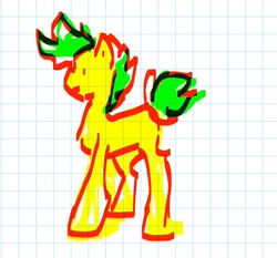 Size: 1271x1185 | Tagged: safe, artist:damayantiarts, oc, oc only, earth pony, pony, earth pony oc, graph paper, traditional art